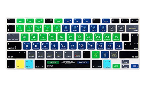 MMDW Serato DJ Silicone Shortcuts Keyboard Cover Skin for MacBook Pro 13" 15" 17" (2015 or Older Version),for MacBook Air 13" A1369/A1466,for iMac Older Wireless Keyboard MC184LL/B(Both US/EU)