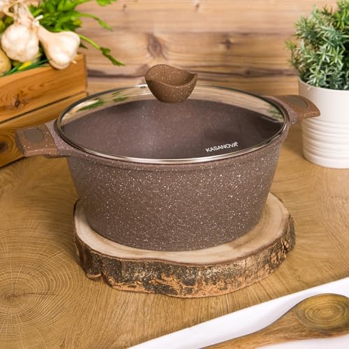 Casserole induction KASANOVA 28 cm avec couvercle inox
