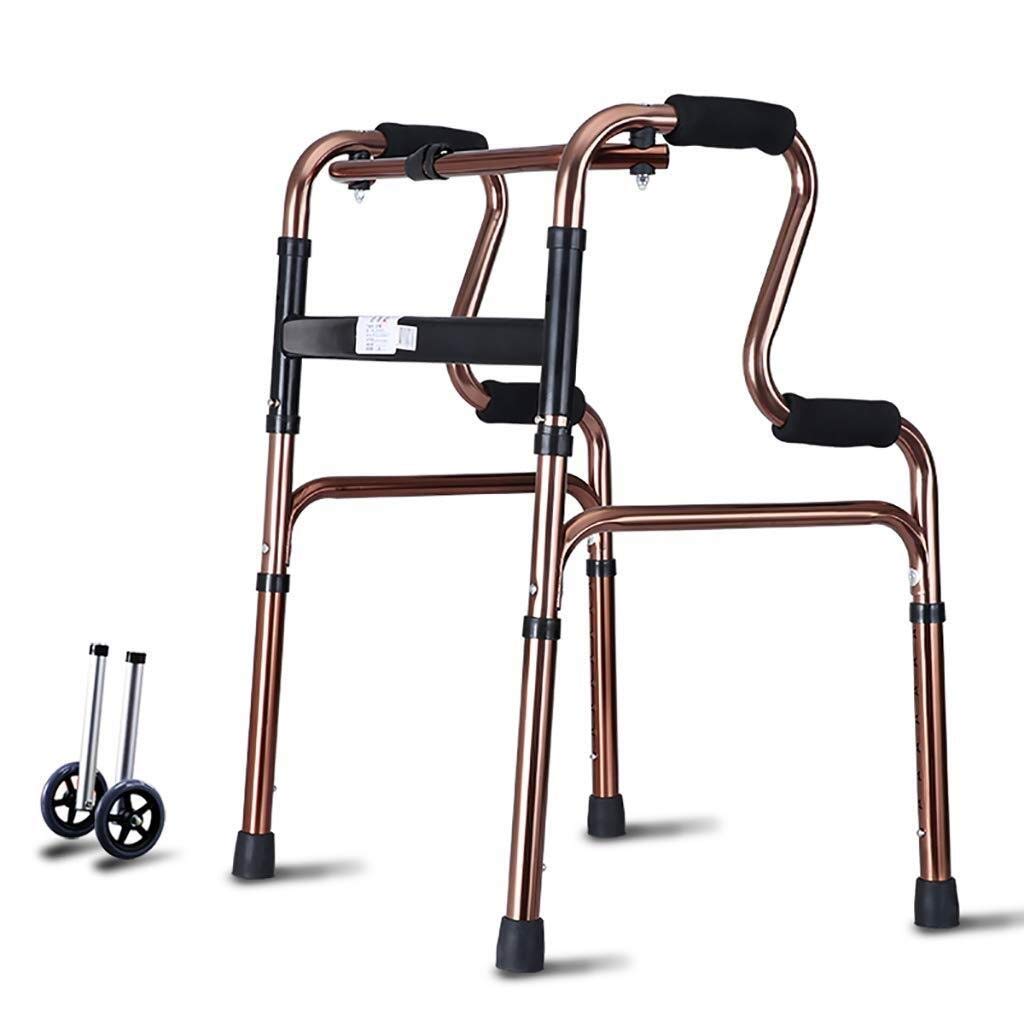 Andador, Andador De Aluminio Plegable para Movilidad, Andador con Ruedas 2 En 1 para Personas Mayores, Todo Está Bien, Cómodo, Aniversario