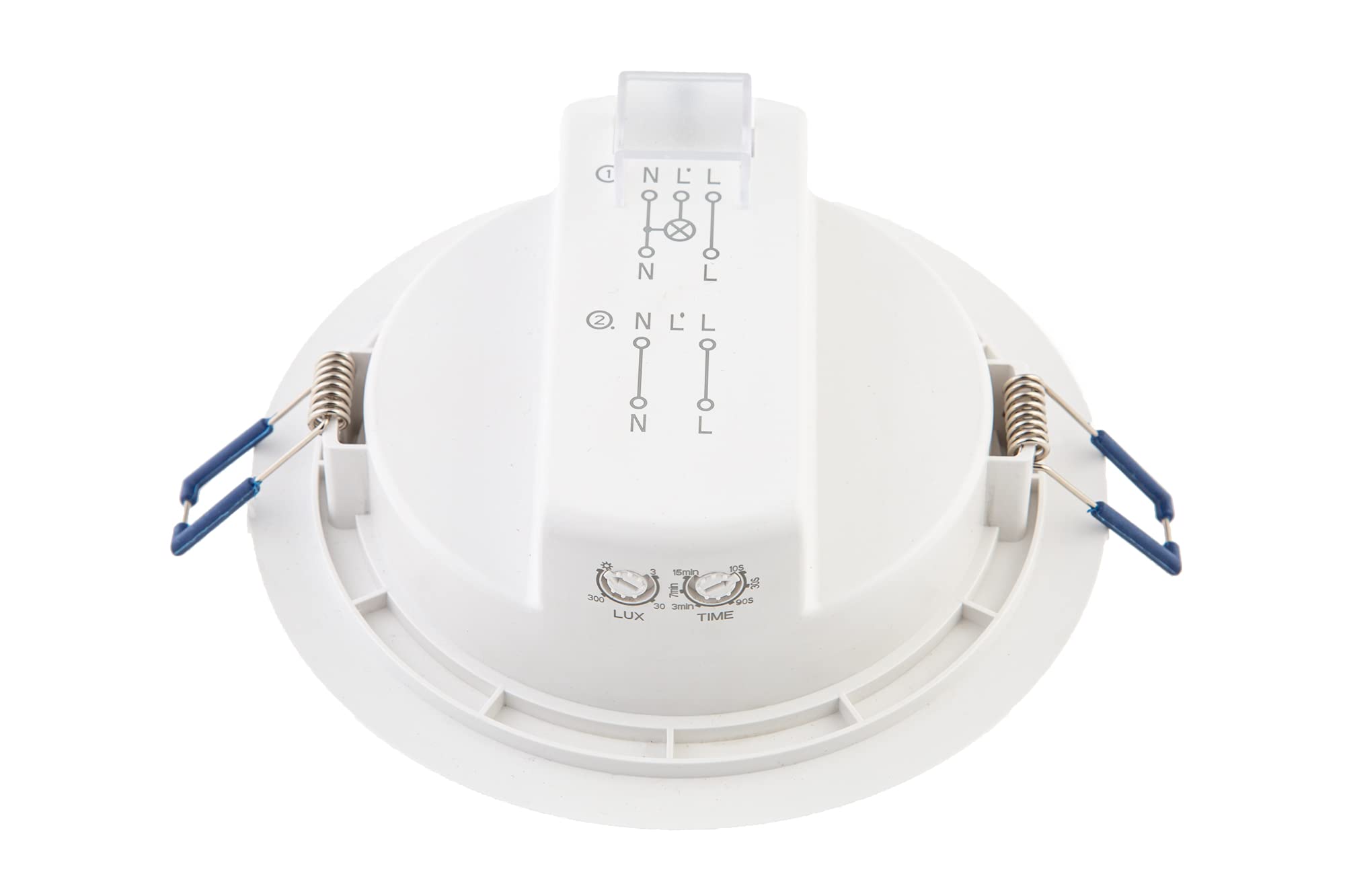 HUBER Downlight [11W 1200Lm] con sensor de movimiento PIR 360° I empotrable, foco empotrable con sensor de movimiento