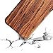 NeWisdom iPhone 7 plus Case, Unique Shock Proof Hybrid Rubberized Cover [Wood over Rubber] Soft Real Wood Case Cover for Apple iPhone7 plus 7pro – Sandalwood