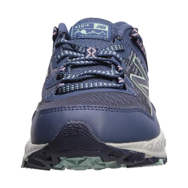 New-Balance-Womens-410-V6-Trail-Running-Shoe New Balance Women's 410 V6 Trail Running Shoe, Vintage Indigo/White Peach/White Agave, 9.5 M US