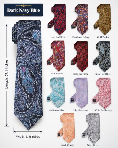 Image of WeiShang Neckties for Men, Classic Formal Tie