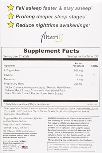 Alteril Sleep Aid, 60-Count Box #TOP3