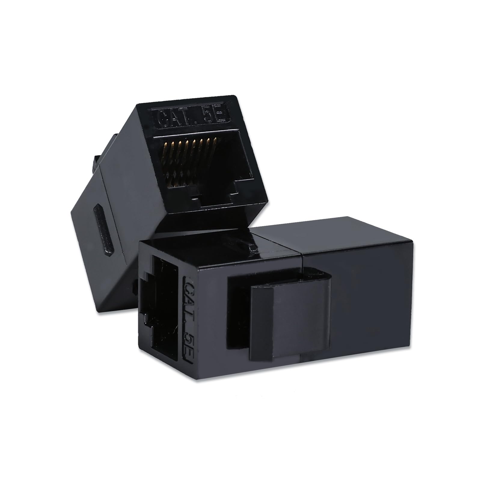 QSFPTEK RJ45 Cat6 Coupler Extender Connectors, 10 Packs in line Coupler, Cat7 Cat6 Cat5e Cat5 Ethernet Cable Female to Female Extender, Black-image-29