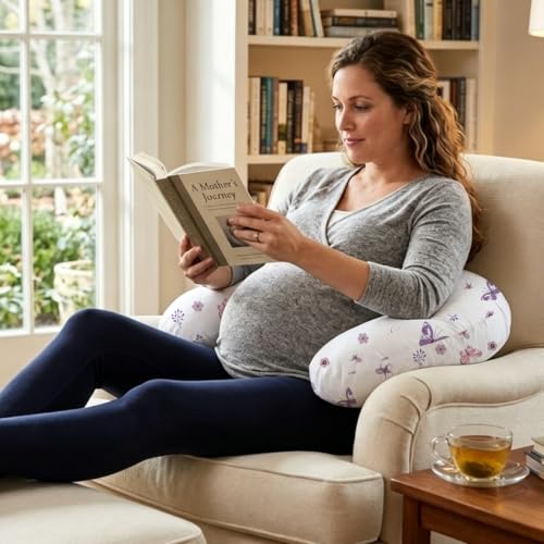 Image of Plushii Ergonomic Nursing Pillow for Breastfeeding,with Washable Cover