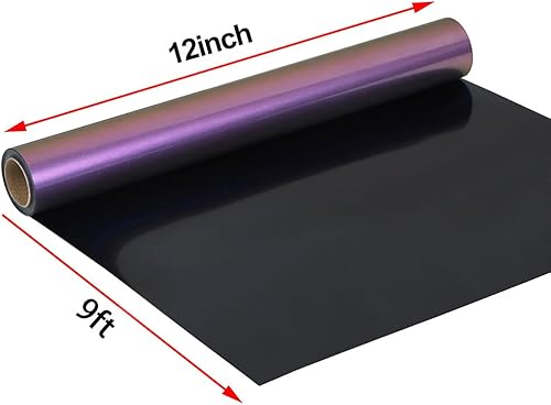 Vista 162 de FUNKAKA Rollos de vinilo de transferencia de calor HTV azul lago, 12 pulgadas x 9 pies, vinilo azul lago brillante para planchar para camisetas