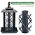 Vivace Large Bird Feeders for Outdoors Hanging Bird Feeder, 3.2lb Capacity Seed Feeder Lantern Wild Bird Feeders for Outside Hanging, Black