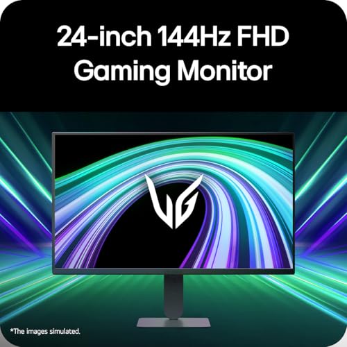 Image of LG 24G414B-B 24-inch Ultragear Full HD (1920 x 1080) IPS Gaming Monitor 144Hz, 1ms, NVIDIA G-Sync Compatible, FreeSync, HDR10, Built-in Speaker, Switch, HDMI, DisplayPort, Tilt /Height Stand, Black
