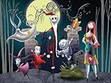 Ceaco - Disney - Tim Burton's Nightmare Before Christmas - Glow in The Dark - Festive Frolics - 750 Piece Jigsaw Puzzle