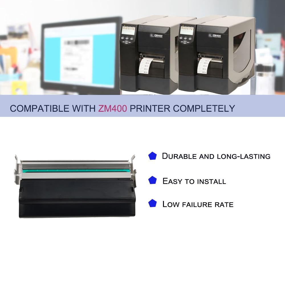 Nuevo cabezal de impresión térmica Para Zebra ZM400 etiqueta impresora 203DPI cabezales de impresión