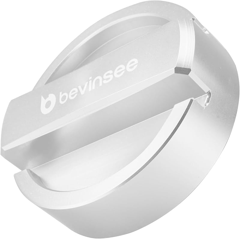 Tampa de abastecimento de óleo Bevinsee 6061-T6 para BMW – referências 11121743294 e 11128655331, prata