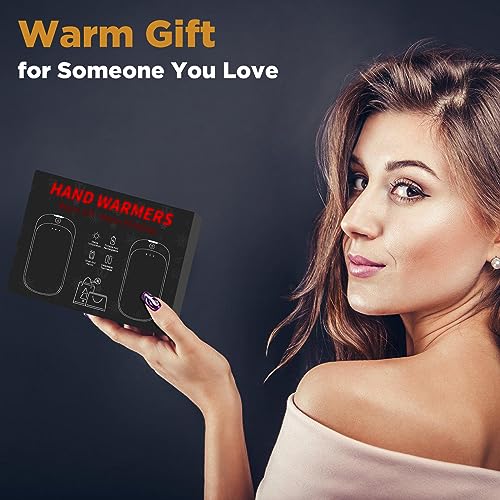 Image of 2 Pack Hand Warmers Rechargeable, Portable Electric Hand Warmers Reusable, USB 2 in 1 Handwarmers, Outdoor /Indoor /Warm Gifts for Men Women