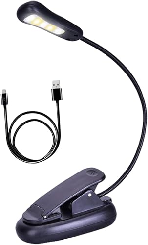 Miniatura 5 de DOITOOL 3 unids 3 luz de lectura lampara de escritorio LED lámparas de lectura para cama cuarto cuarto habitación lámpara ojo flexible lectura