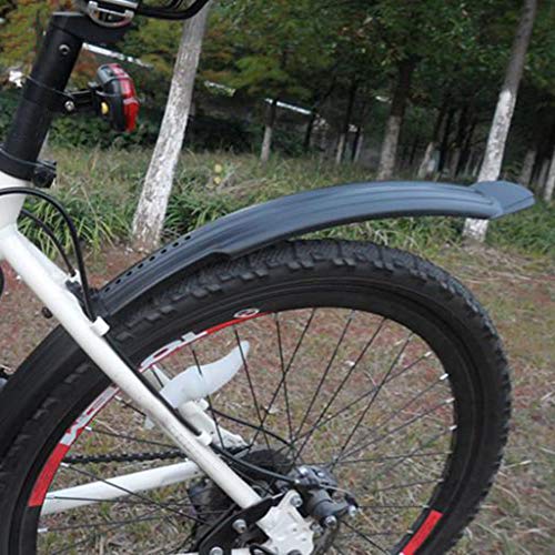 Kemine 2Pcs Bike Fender Mudguard Adjustable Dovetail Cycling Tire Bicycle Splash Guard Front/Rear Set Mountain Road Fits For Seatpost Diameter Less Than 34Mm Of The Various Mountain Bike (A) #TOP5