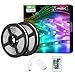 Produktbild LE Smart LED Strip 10M(2x5M) Musik Sync, RGB LED Streifen Wifi, Wlan LED Band, Superhell 5050 Selbstklebend Lichtband, [nur 2.4GHz]Lichterkette mit Fernbedienung, Kompatibel mit Alexa,App,Google Home