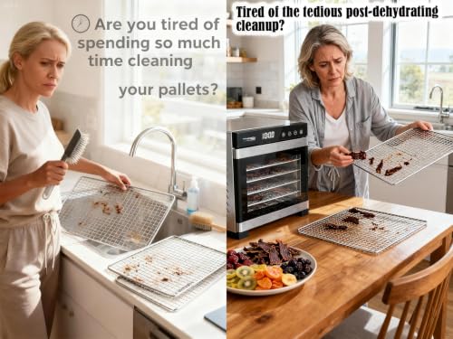 Image of BPA-Free Silicone Dehydrator Sheet for Dehydrator Tray, 15.5x15.5in 20-pack