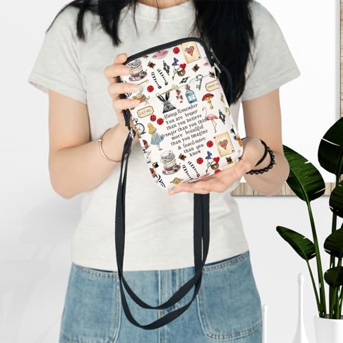 LEVLO Fairy Tale Crossbody Bag Fairy Tale Fans Gift You Are Braver Than You Believe Princess Shoulder Bag Cartoon Movie Merch3