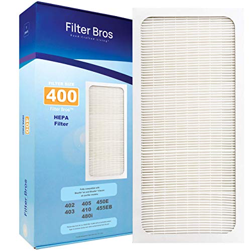 Genuine Filter Bros Replacement Filter for Blueair 400 Classic Series (402, 403, 405, 410, 450E, 455EB, 480i) HEPA Particle Filters Dander, Dust, Odors for Fresh Air and a Blue Sky (Particle)