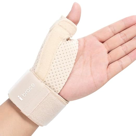 Reversible Thumb & Wrist Splint for BlackBerry Thumb, Trigger Finger, Adjustable Thumb Brace for Arthritis, Tendonitis, Sprained and Pain Relief,Wrist Stabilizer Support Carpal Tunnel,Men&Women