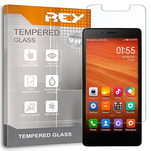 2X Protector de Pantalla para XIAOMI REDMI Note 4, Cristal Vidrio Templado Premium