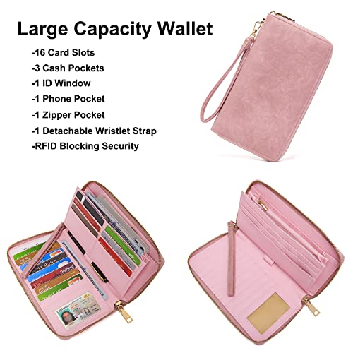 Image of Soperwillton Women Backpack Purse Shoulder Handbags Travel Bag Set 2pcs | Soft PU Leather,Large Capacity,Many Pockets,with a Functional Wallet,with a Detachable Shoulder Strap,Multipurpose Design