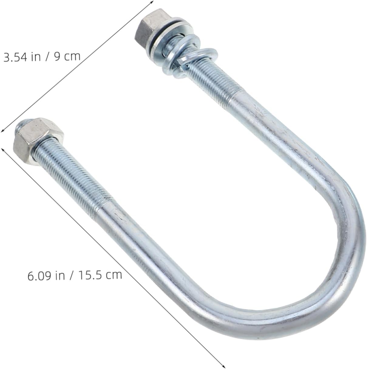 KICHOUSE 4PCS Trailer Parts Kit Bolts Leaf Spring Hangers and Axle U Bolt Set for RV and Boat Trailers