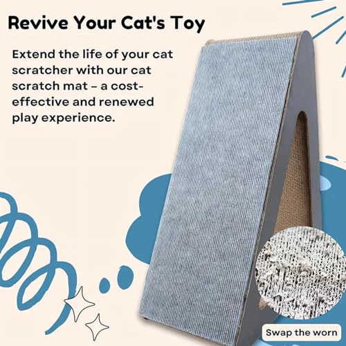 Tapis griffoir pour chat avec remplacement facile pour arbre à chat - 8
