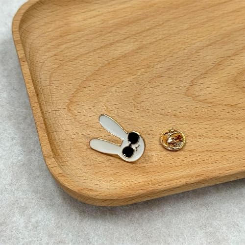 A Rabbit Wearing Sunglasses Brooch Lapel Pin Metal Enamel Delicate Brooch Pin Accessory for Backpack Clothes Hat Decoration Badges for Women Men Girls Kids Gift3