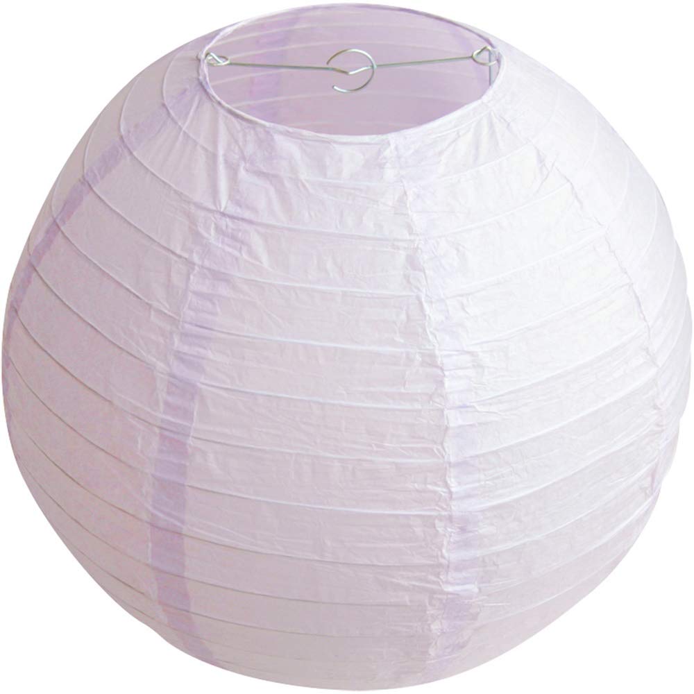 Time To Sparkle Light Purple Tissue Round Paper Lanterns Lamp Shade Party Decoration- 24"(60Cm)