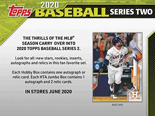 2020 Topps Series 2 Baseball Jumbo Box (10 Packs/46 Cards 2 Silver Packs)