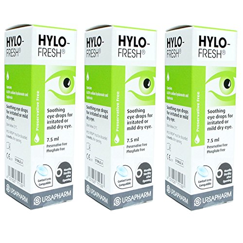 HYLO Fresh - Triple Pack – Preservative Free - Soothing, Lubricating Eyedrops for Irritated or Mild Dry Eye – 3x10ml