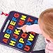 Busy-Board Montessori-Activity Learning - Toys Basic Skills for Toddlers 1 2 3 4 Years Old Early Education,Learning Fine Motor Skills & Learn to Dress and Spell,Travel&Sensory Toy for Airplane or Car.