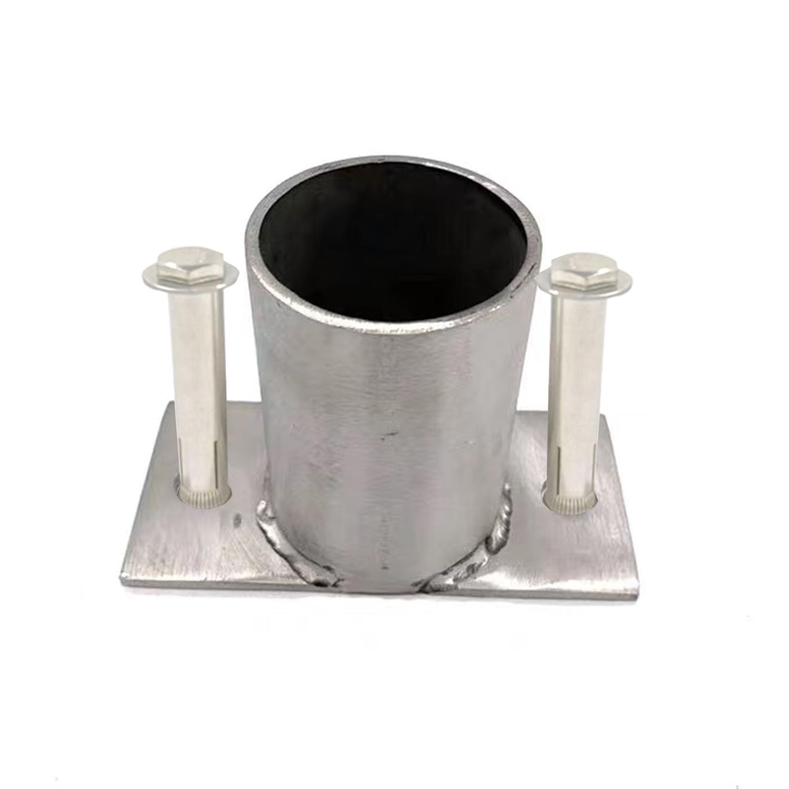 100 90 80 70 60 50 40 30 25 MM Round Tube Post Base Flange – Deck Round Shoe Base Instantly Transforms Hand & Stair Rail Feet – Fence Base Brackets Covers(Dia 40mm)