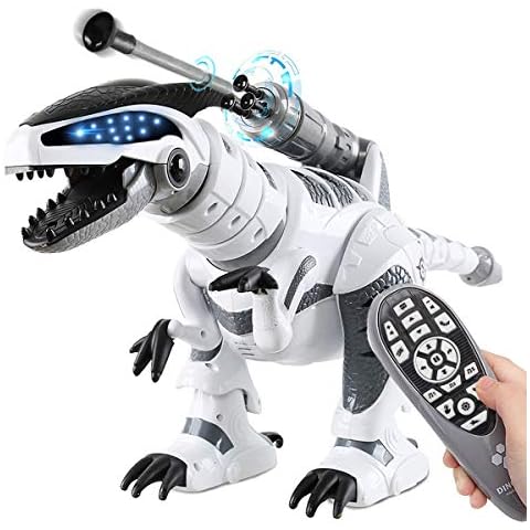 Fistone RC Robot Dinosaur Intelligent Interactive Smart Toy Electronic Remote Controller Robot Walking Dancing Singing with Fight Mode Toys for Kids Boys Girls Age 5 6 7 8 9 10 and Up Year Old Cover