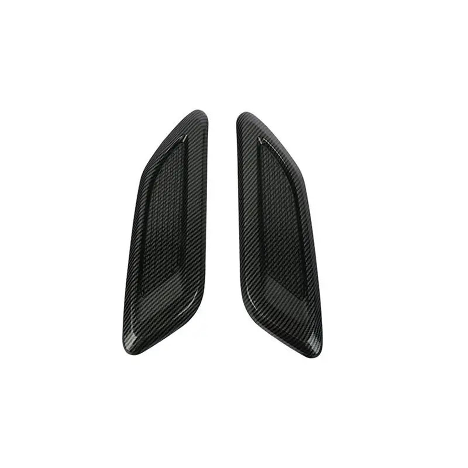 Maska silnika samochodu Fałszywy wylot powietrza Kratka wlotu powietrza | 1 para uniwersalnych ozdobnych otworów wentylacyjnych(Carbon fiber black)