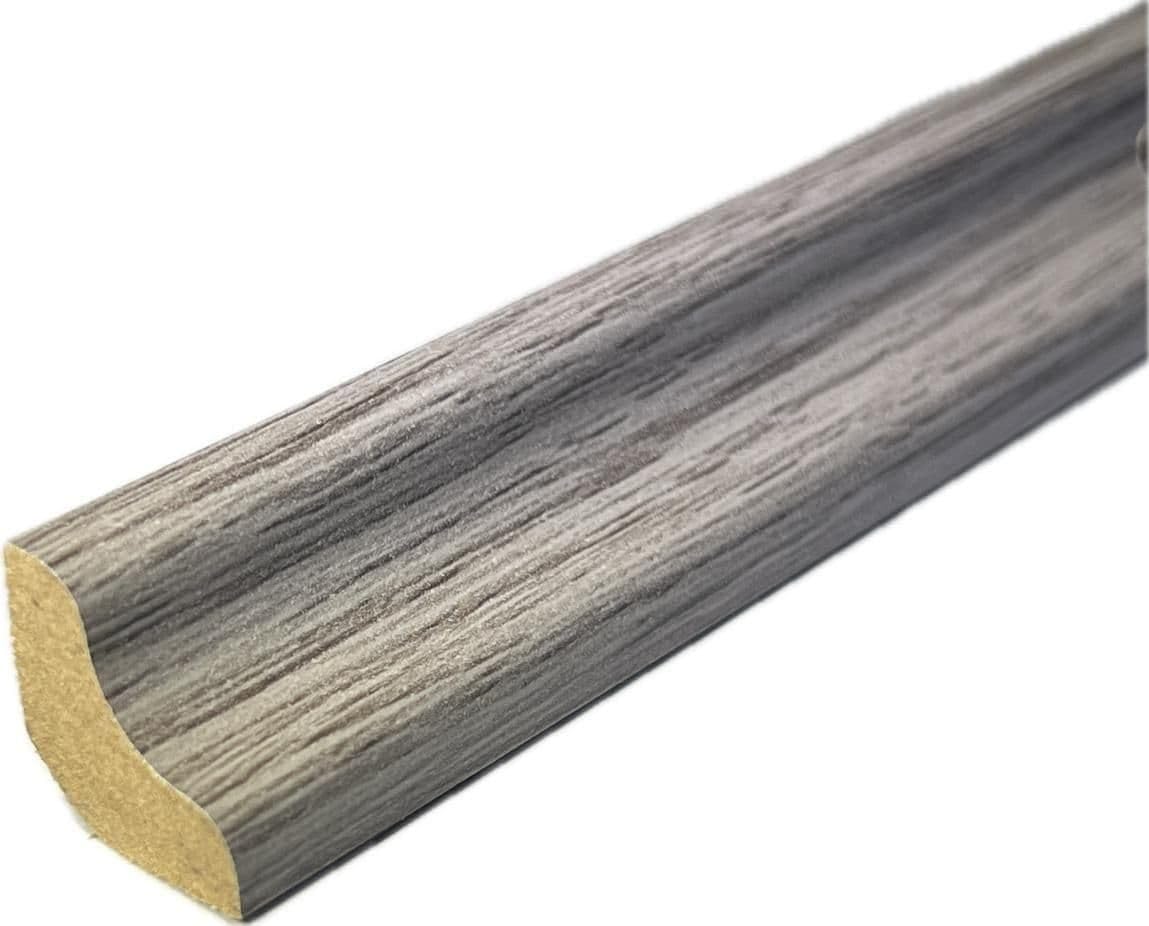 Laminate & Wood Floor Scotia Beading 818 Ash Grey (2.4m Length - 18mm Scotia) (Dove Grey, Pack of 5)
