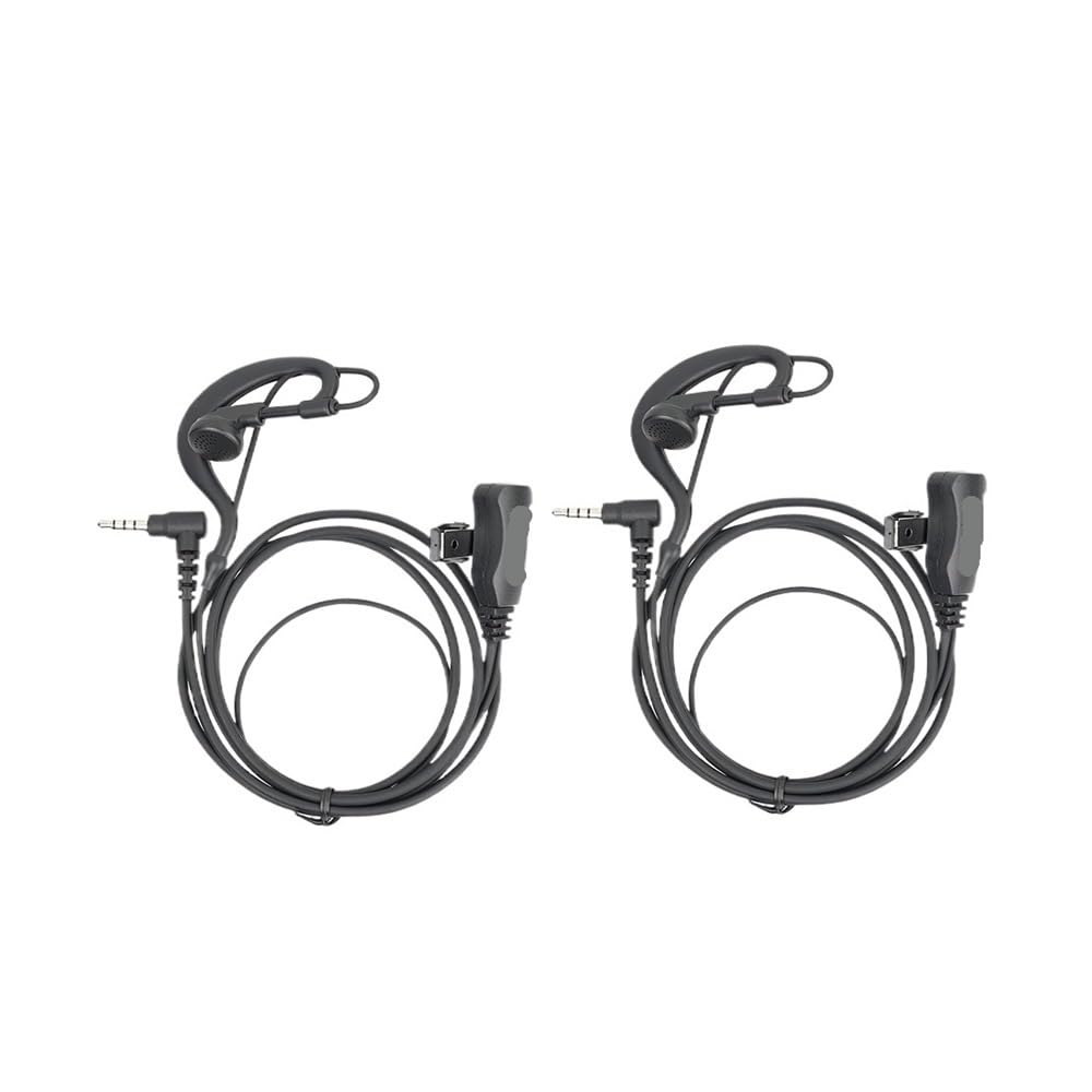 EEY002 Auricular for Gancho for la Oreja de 3,5 mm, Auricular de una Sola Aguja for micrófono PTT, Apto for RETEVIS RT22P RT622P RB619 RB19 B63S B3S(10 pcs)