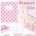 Jetec 12 Pack Pink Bow Composition Notebooks Preppy Coquette Cute Spiral Notebook 9-3/4 x 7-1/2 Inch College Ruled Hard Cover Journal Back to School Teacher Gifts Preppy School Supplies, 100 Pages