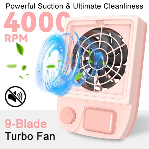 Recolector de polvo para uñas recargable sin cable miniatura 2