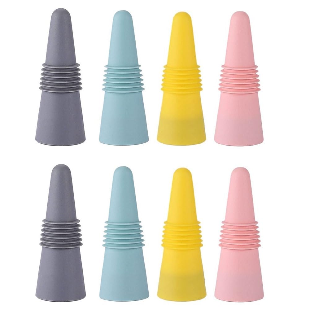 Vjsujehgy Silicone Wine Bottle Stopper Whiskey Accessories Leak Proof Beer Champagne Glass Bottle Cap Wine Sealed Cork Lid