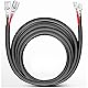 Gebildet 16AWG 3 Meter Kabelbaum-Verlängerungskabel-Kit 12-24V/15A für LED-Arbeitslichtleiste, LED-Pods, Offroad-Leuchten, Fahren, Nebelscheinwerfer, Bootsbeleuchtung