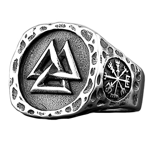 Chevalière Odin pour homme avec gravures celtiques et finitions artisanales