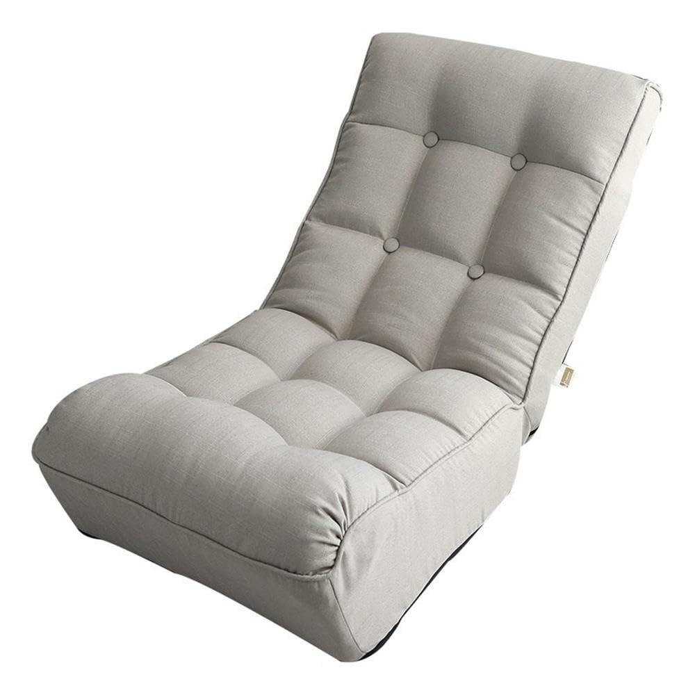 Direct Wicker Gray Metal Lazy Sofa Balcony Reclining Chair Leisure Sofa Adjustable Chair