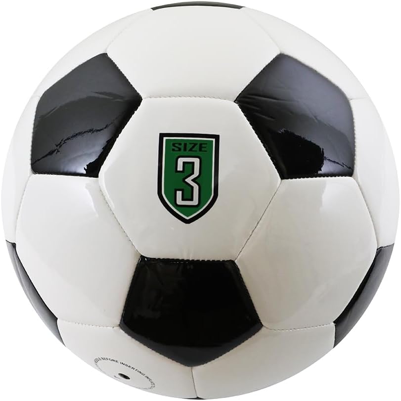 Balón de fútbol épico de práctica clásica retro en blanco y negro (tallas 3, 4, 5)