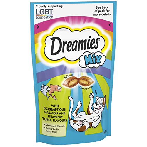 Dreamies C&T Mix Salmontuna 60 g (Pack of 8)