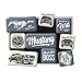 Nostalgic-Art Juego de Imanes Retro, Ford Mustang – Boss – Idea de Regalo para Amantes a Coches, Decoración para Nevera, Diseño Vintage, 9 Unidades