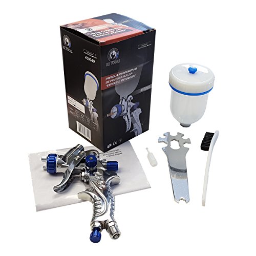 RZ TOOLS Pistola Mini de Pintura HVLP neumática Aire comprimido para Pintar Coches 100 ml Aguja 0,8 MM para retoques - Profesional