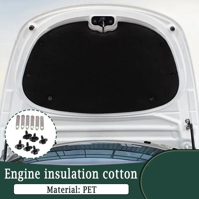 Tapis insonorisant de capot pour Tesla Model 3 en coton isolant - 3