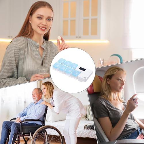 Rangement de pilules de 7 jours avec alerte sonore portable